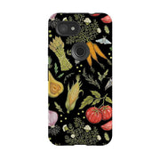 Google phone case-Vegetables By Catherine Rowe-Product Details Raised bevel to protect screen from scratches. Impact resistant polycarbonate shell and shock absorbing inner TPU liner. Secure fit with design wrapping around side of the case and full access to ports. Compatible with Qi-standard wireless charging. Thickness 1/8 inch (3mm), weight 30g. Compatibility See drop down menu for options, please select the right case as we print to order.-Stringberry