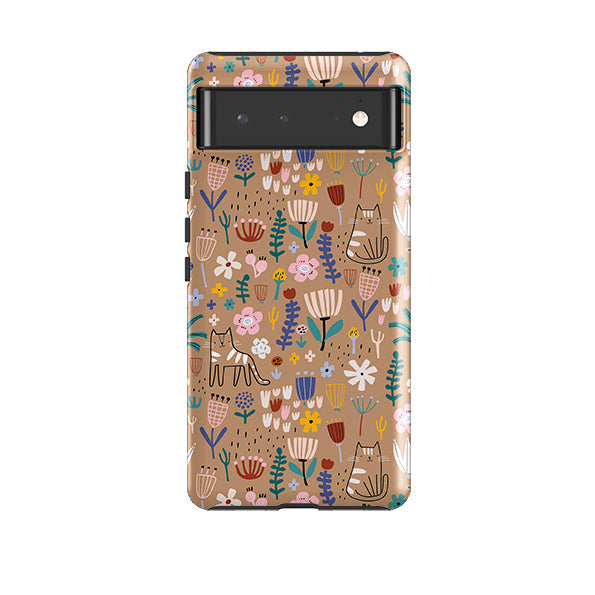 Google phone case-Willow-Product Details Raised bevel to protect screen from scratches. Impact resistant polycarbonate shell and shock absorbing inner TPU liner. Secure fit with design wrapping around side of the case and full access to ports. Compatible with Qi-standard wireless charging. Thickness 1/8 inch (3mm), weight 30g. Compatibility See drop down menu for options, please select the right case as we print to order.-Stringberry