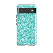 Google phone case-Windowbox Mint By Sarah Campbell-Product Details Raised bevel to protect screen from scratches. Impact resistant polycarbonate shell and shock absorbing inner TPU liner. Secure fit with design wrapping around side of the case and full access to ports. Compatible with Qi-standard wireless charging. Thickness 1/8 inch (3mm), weight 30g. Compatibility See drop down menu for options, please select the right case as we print to order.-Stringberry