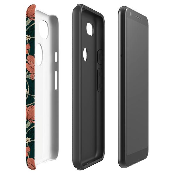 Google phone case-Woodcroft-Product Details Raised bevel to protect screen from scratches. Impact resistant polycarbonate shell and shock absorbing inner TPU liner. Secure fit with design wrapping around side of the case and full access to ports. Compatible with Qi-standard wireless charging. Thickness 1/8 inch (3mm), weight 30g. Compatibility See drop down menu for options, please select the right case as we print to order.-Stringberry