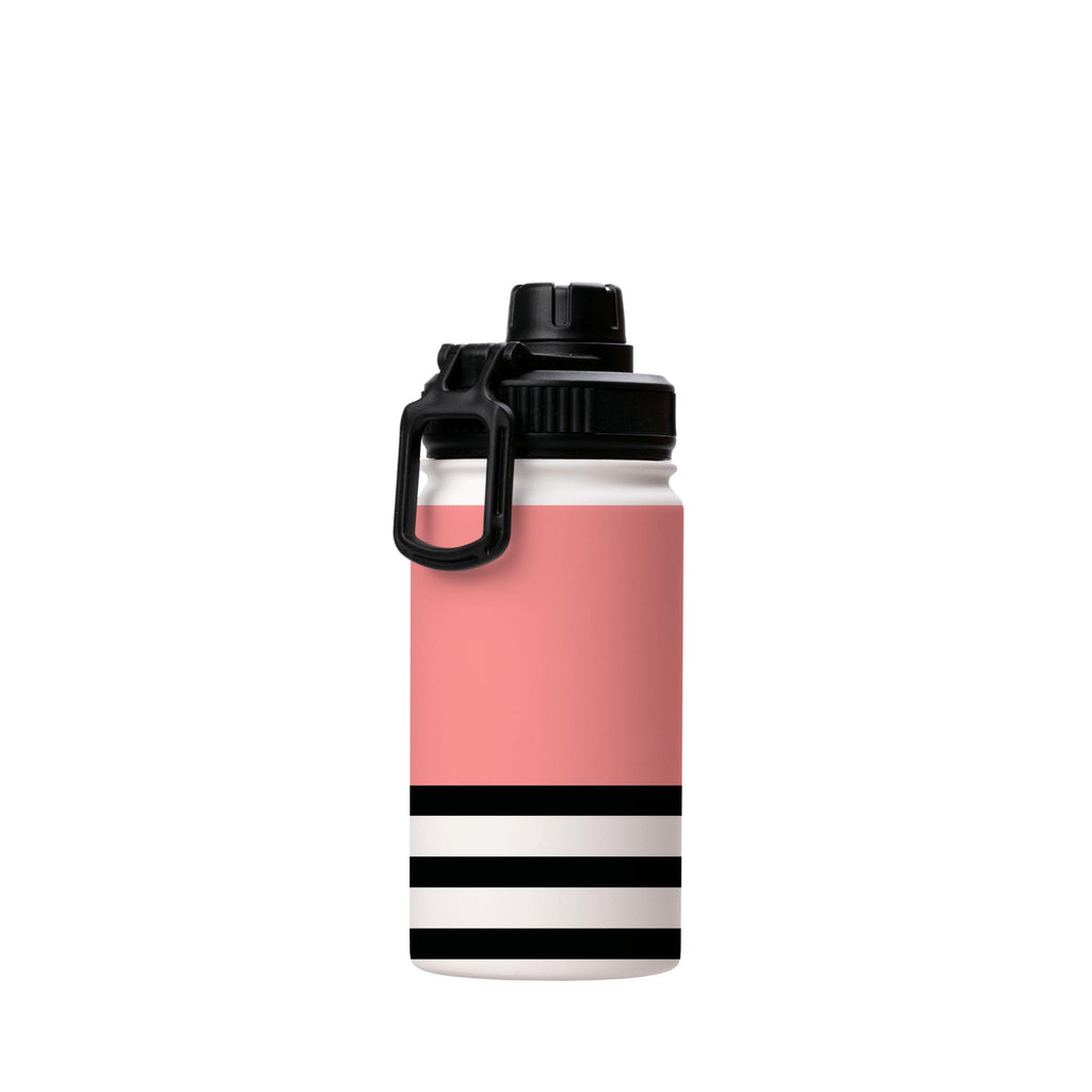 Water Bottles-Grapefruit And Stripes Insulated Stainless Steel Water Bottle-12oz (350ml)-Sport cap-Insulated Steel Water Bottle Our insulated stainless steel bottle comes in 3 sizes- Small 12oz (350ml), Medium 18oz (530ml) and Large 32oz (945ml) . It comes with a leak proof cap Keeps water cool for 24 hours Also keeps things warm for up to 12 hours Choice of 3 lids ( Sport Cap, Handle Cap, Flip Cap ) for easy carrying Dishwasher Friendly Lightweight, durable and easy to carry Reusable, so it's s