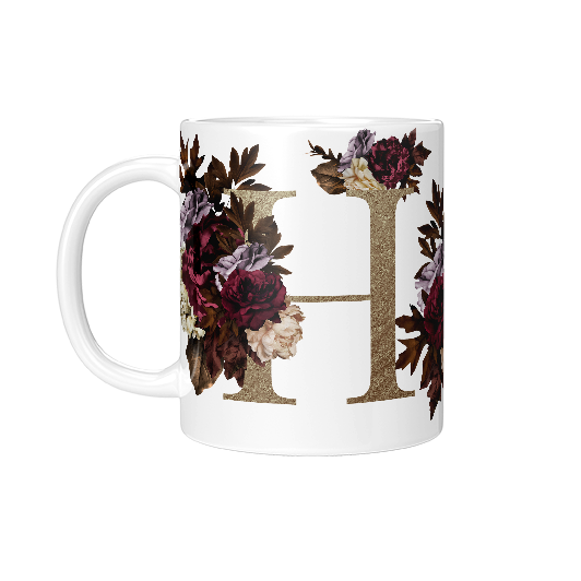 H Amber Ceramic Mug
