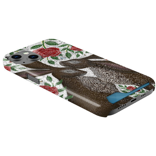 Hares And Red Roses Case and Card Case By Catherine Rowe