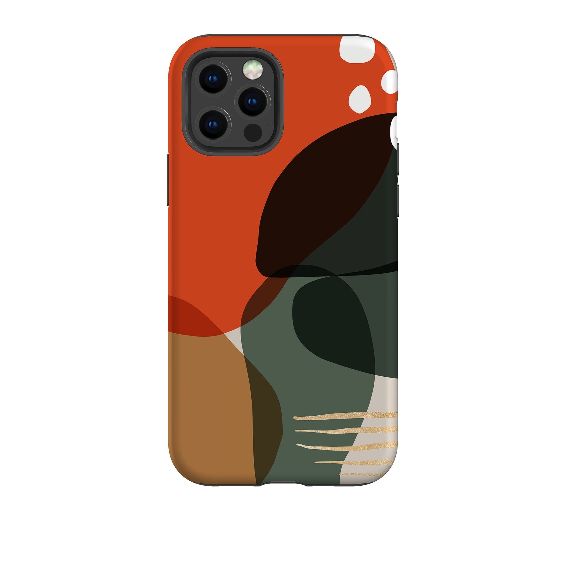 iPhone phone case-Abstract Xmas-Product Details Raised bevel to protect screen from scratches. Impact resistant polycarbonate shell and shock absorbing inner TPU liner. Secure fit with design wrapping around side of the case and full access to ports. Compatible with Qi-standard wireless charging. Thickness 1/8 inch (3mm), weight 30g. Compatibility See drop down menu for options, please select the right case as we print to order.-Stringberry