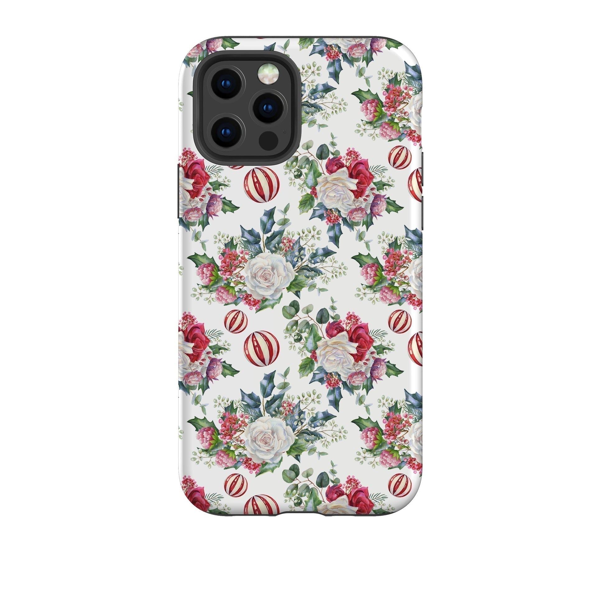 iPhone phone case-An Xmas Fair-Product Details Raised bevel to protect screen from scratches. Impact resistant polycarbonate shell and shock absorbing inner TPU liner. Secure fit with design wrapping around side of the case and full access to ports. Compatible with Qi-standard wireless charging. Thickness 1/8 inch (3mm), weight 30g. Compatibility See drop down menu for options, please select the right case as we print to order.-Stringberry