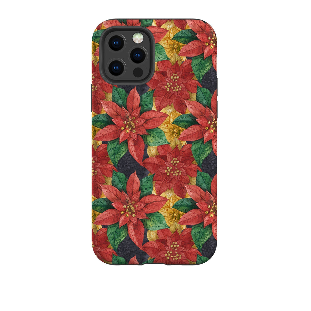 iPhone phone case-Blooms Of The Season-Product Details Raised bevel to protect screen from scratches. Impact resistant polycarbonate shell and shock absorbing inner TPU liner. Secure fit with design wrapping around side of the case and full access to ports. Compatible with Qi-standard wireless charging. Thickness 1/8 inch (3mm), weight 30g. Compatibility See drop down menu for options, please select the right case as we print to order.-Stringberry