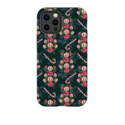 iPhone phone case-Candy Canes-Product Details Raised bevel to protect screen from scratches. Impact resistant polycarbonate shell and shock absorbing inner TPU liner. Secure fit with design wrapping around side of the case and full access to ports. Compatible with Qi-standard wireless charging. Thickness 1/8 inch (3mm), weight 30g. Compatibility See drop down menu for options, please select the right case as we print to order.-Stringberry