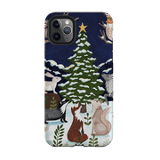 iPhone phone case-Christmas Tree By Bex Parkin-Product Details Raised bevel to protect screen from scratches. Impact resistant polycarbonate shell and shock absorbing inner TPU liner. Secure fit with design wrapping around side of the case and full access to ports. Compatible with Qi-standard wireless charging. Thickness 1/8 inch (3mm), weight 30g. Compatibility See drop down menu for options, please select the right case as we print to order.-Stringberry