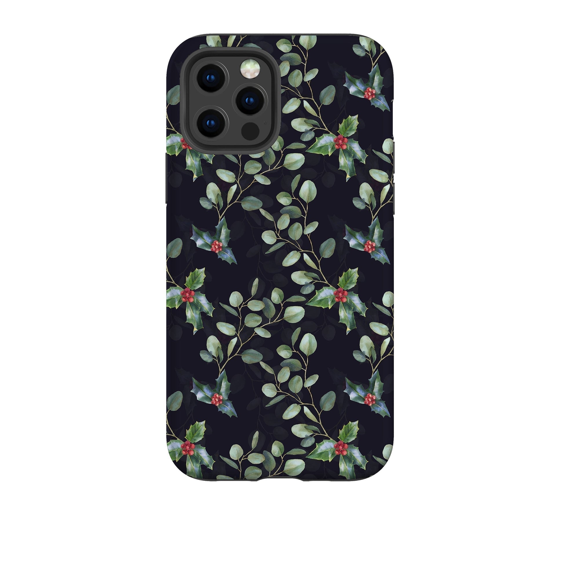 iPhone phone case-Enchanted Xmas-Product Details Raised bevel to protect screen from scratches. Impact resistant polycarbonate shell and shock absorbing inner TPU liner. Secure fit with design wrapping around side of the case and full access to ports. Compatible with Qi-standard wireless charging. Thickness 1/8 inch (3mm), weight 30g. Compatibility See drop down menu for options, please select the right case as we print to order.-Stringberry