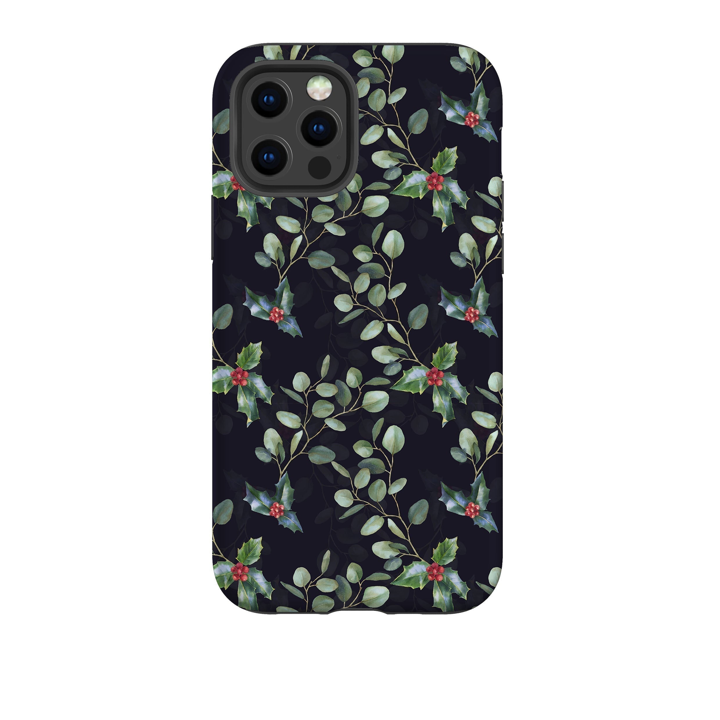 iPhone phone case-Enchanted Xmas-Product Details Raised bevel to protect screen from scratches. Impact resistant polycarbonate shell and shock absorbing inner TPU liner. Secure fit with design wrapping around side of the case and full access to ports. Compatible with Qi-standard wireless charging. Thickness 1/8 inch (3mm), weight 30g. Compatibility See drop down menu for options, please select the right case as we print to order.-Stringberry