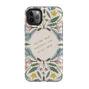 iPhone phone case-Most Wonderful Time By Bex Parkin-Product Details Raised bevel to protect screen from scratches. Impact resistant polycarbonate shell and shock absorbing inner TPU liner. Secure fit with design wrapping around side of the case and full access to ports. Compatible with Qi-standard wireless charging. Thickness 1/8 inch (3mm), weight 30g. Compatibility See drop down menu for options, please select the right case as we print to order.-Stringberry