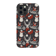 iPhone phone case-O Santa-Product Details Raised bevel to protect screen from scratches. Impact resistant polycarbonate shell and shock absorbing inner TPU liner. Secure fit with design wrapping around side of the case and full access to ports. Compatible with Qi-standard wireless charging. Thickness 1/8 inch (3mm), weight 30g. Compatibility See drop down menu for options, please select the right case as we print to order.-Stringberry