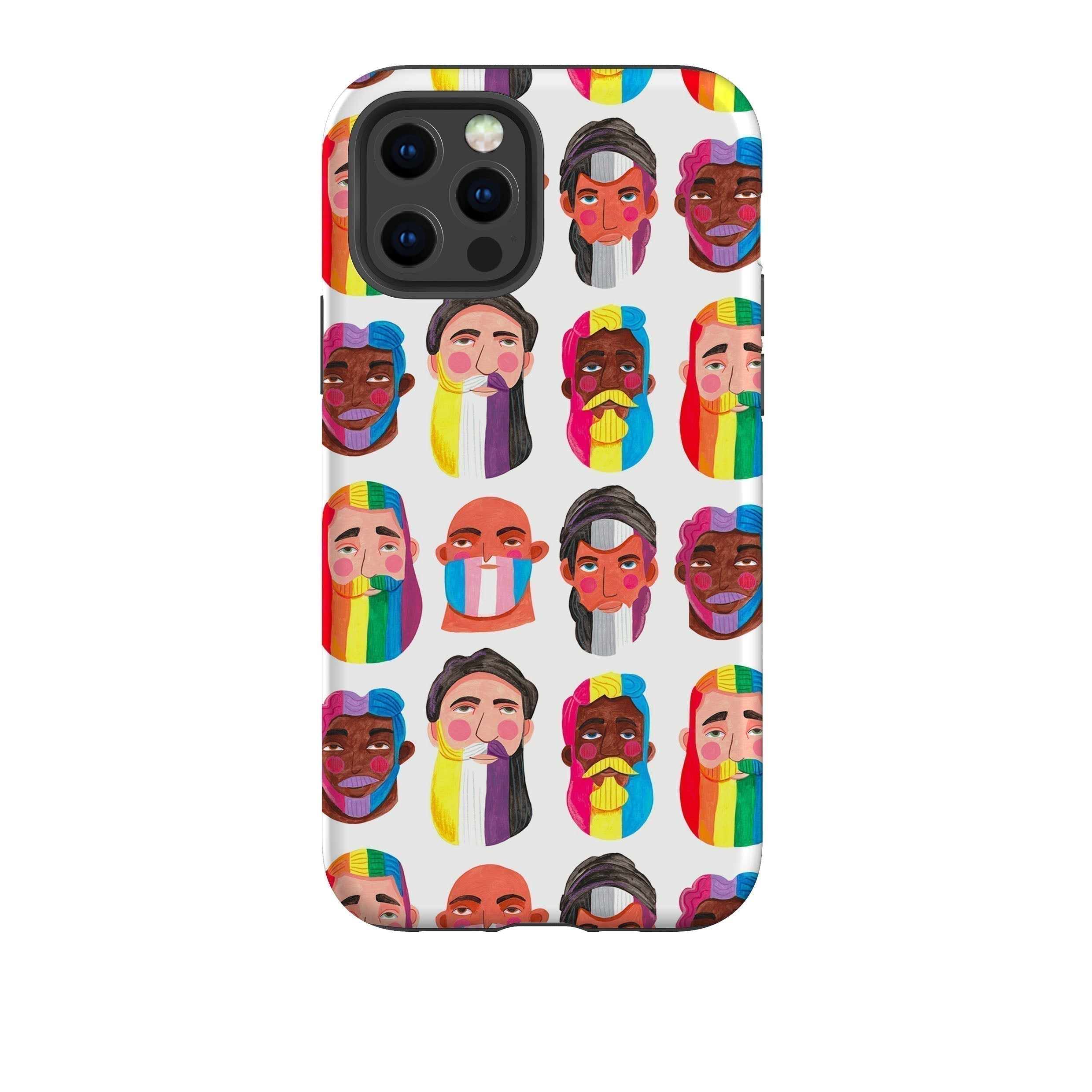 iPhone phone case-Pride By Caroline Bonne Muller-Product Details Raised bevel to protect screen from scratches. Impact resistant polycarbonate shell and shock absorbing inner TPU liner. Secure fit with design wrapping around side of the case and full access to ports. Compatible with Qi-standard wireless charging. Thickness 1/8 inch (3mm), weight 30g. Compatibility See drop down menu for options, please select the right case as we print to order.-Stringberry