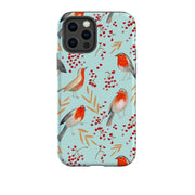 iPhone phone case-Robin By Caroline Bonne Muller-Product Details Raised bevel to protect screen from scratches. Impact resistant polycarbonate shell and shock absorbing inner TPU liner. Secure fit with design wrapping around side of the case and full access to ports. Compatible with Qi-standard wireless charging. Thickness 1/8 inch (3mm), weight 30g. Compatibility See drop down menu for options, please select the right case as we print to order.-Stringberry