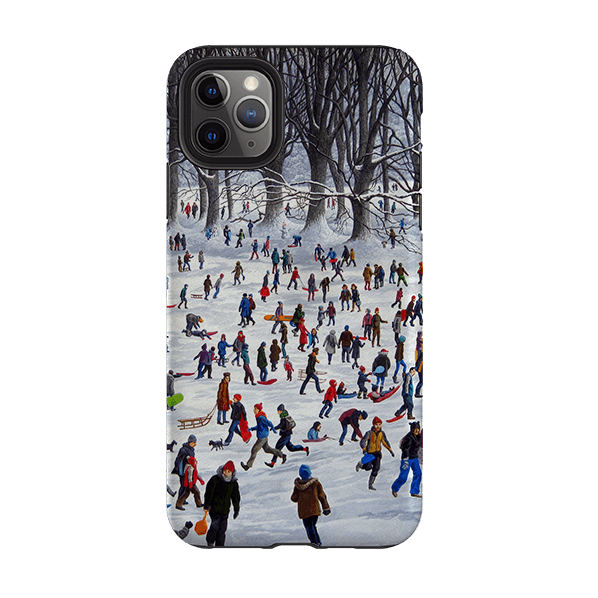 iPhone phone case-Snowtime By Philip Hood-Product Details Raised bevel to protect screen from scratches. Impact resistant polycarbonate shell and shock absorbing inner TPU liner. Secure fit with design wrapping around side of the case and full access to ports. Compatible with Qi-standard wireless charging. Thickness 1/8 inch (3mm), weight 30g. Compatibility See drop down menu for options, please select the right case as we print to order.-Stringberry