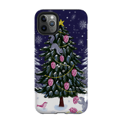 iPhone phone case-Squirrel Tree By Bex Parkin-Product Details Raised bevel to protect screen from scratches. Impact resistant polycarbonate shell and shock absorbing inner TPU liner. Secure fit with design wrapping around side of the case and full access to ports. Compatible with Qi-standard wireless charging. Thickness 1/8 inch (3mm), weight 30g. Compatibility See drop down menu for options, please select the right case as we print to order.-Stringberry