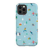 iPhone phone case-Winter Fun-Product Details Raised bevel to protect screen from scratches. Impact resistant polycarbonate shell and shock absorbing inner TPU liner. Secure fit with design wrapping around side of the case and full access to ports. Compatible with Qi-standard wireless charging. Thickness 1/8 inch (3mm), weight 30g. Compatibility See drop down menu for options, please select the right case as we print to order.-Stringberry