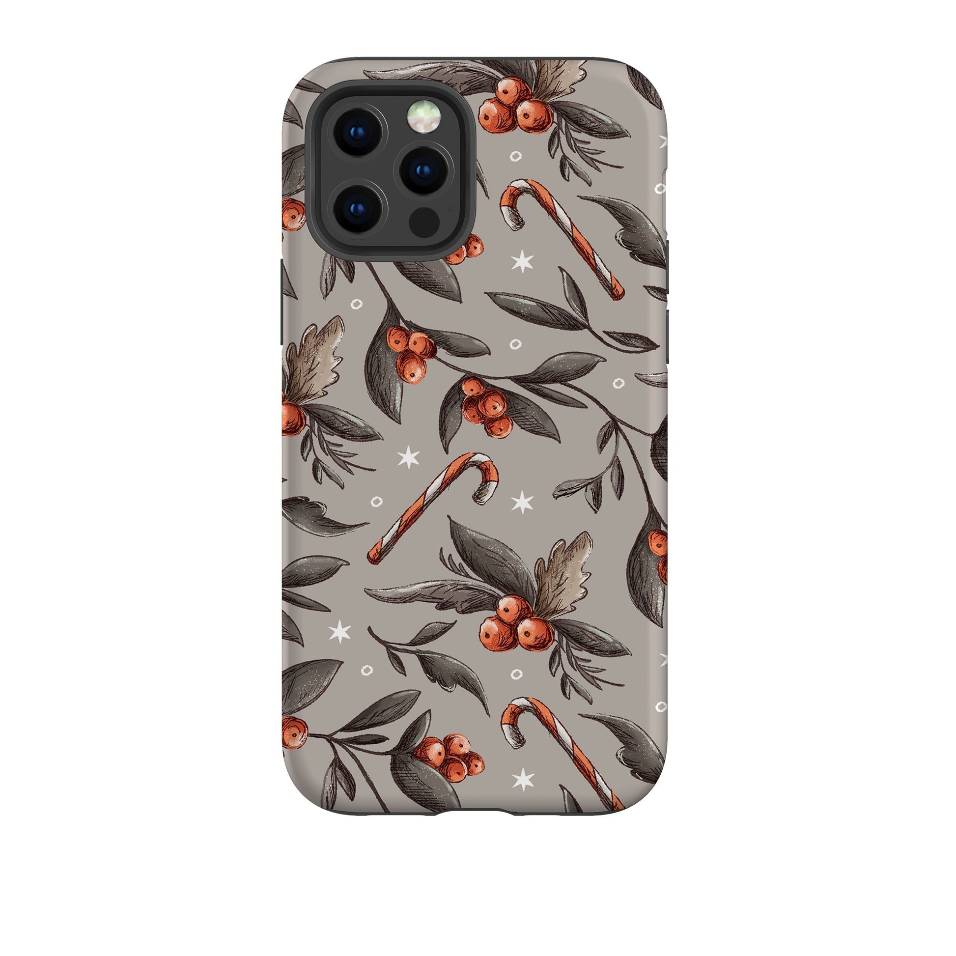 iPhone phone case-Xmas Candy II-Product Details Raised bevel to protect screen from scratches. Impact resistant polycarbonate shell and shock absorbing inner TPU liner. Secure fit with design wrapping around side of the case and full access to ports. Compatible with Qi-standard wireless charging. Thickness 1/8 inch (3mm), weight 30g. Compatibility See drop down menu for options, please select the right case as we print to order.-Stringberry