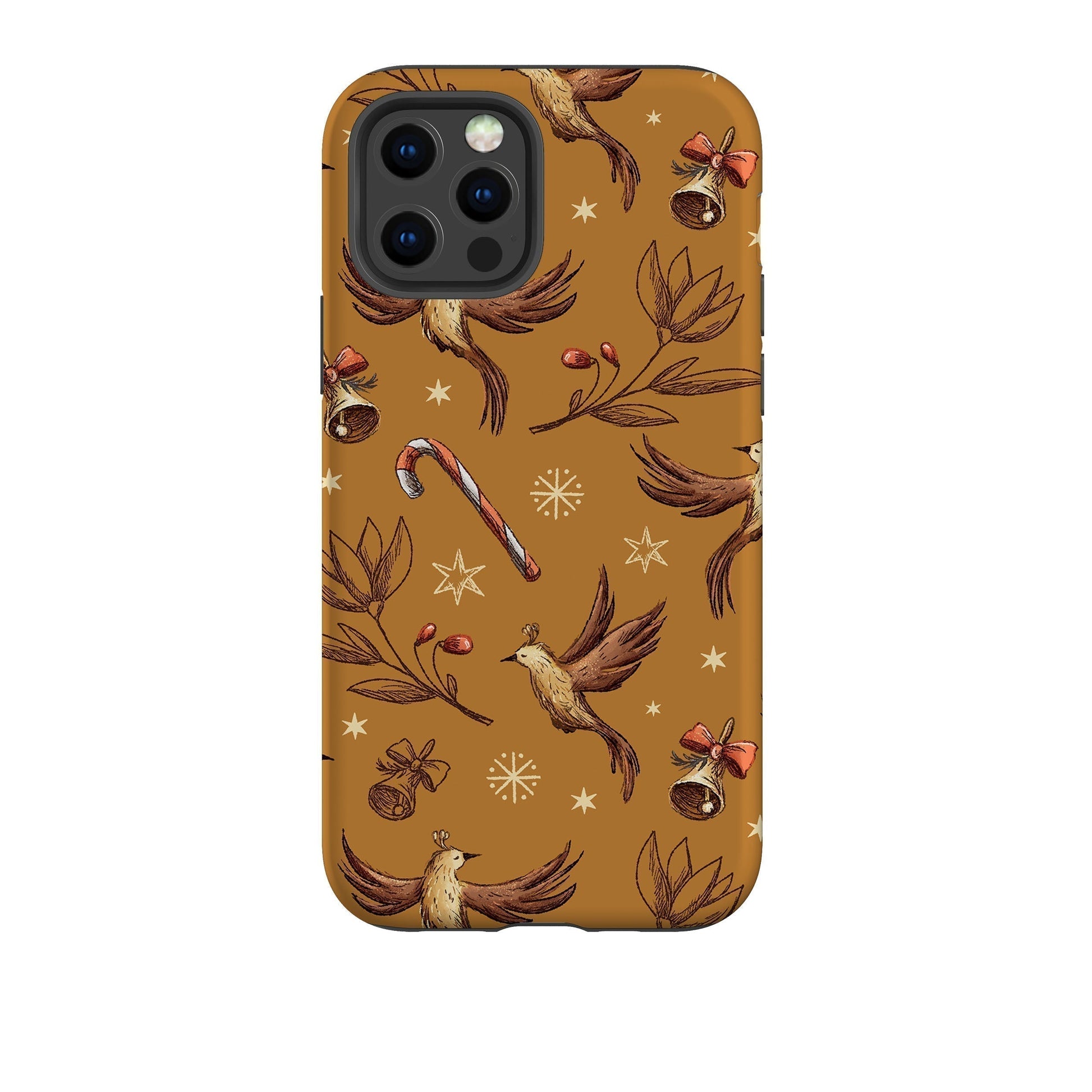 iPhone phone case-Xmas Candy-Product Details Raised bevel to protect screen from scratches. Impact resistant polycarbonate shell and shock absorbing inner TPU liner. Secure fit with design wrapping around side of the case and full access to ports. Compatible with Qi-standard wireless charging. Thickness 1/8 inch (3mm), weight 30g. Compatibility See drop down menu for options, please select the right case as we print to order.-Stringberry