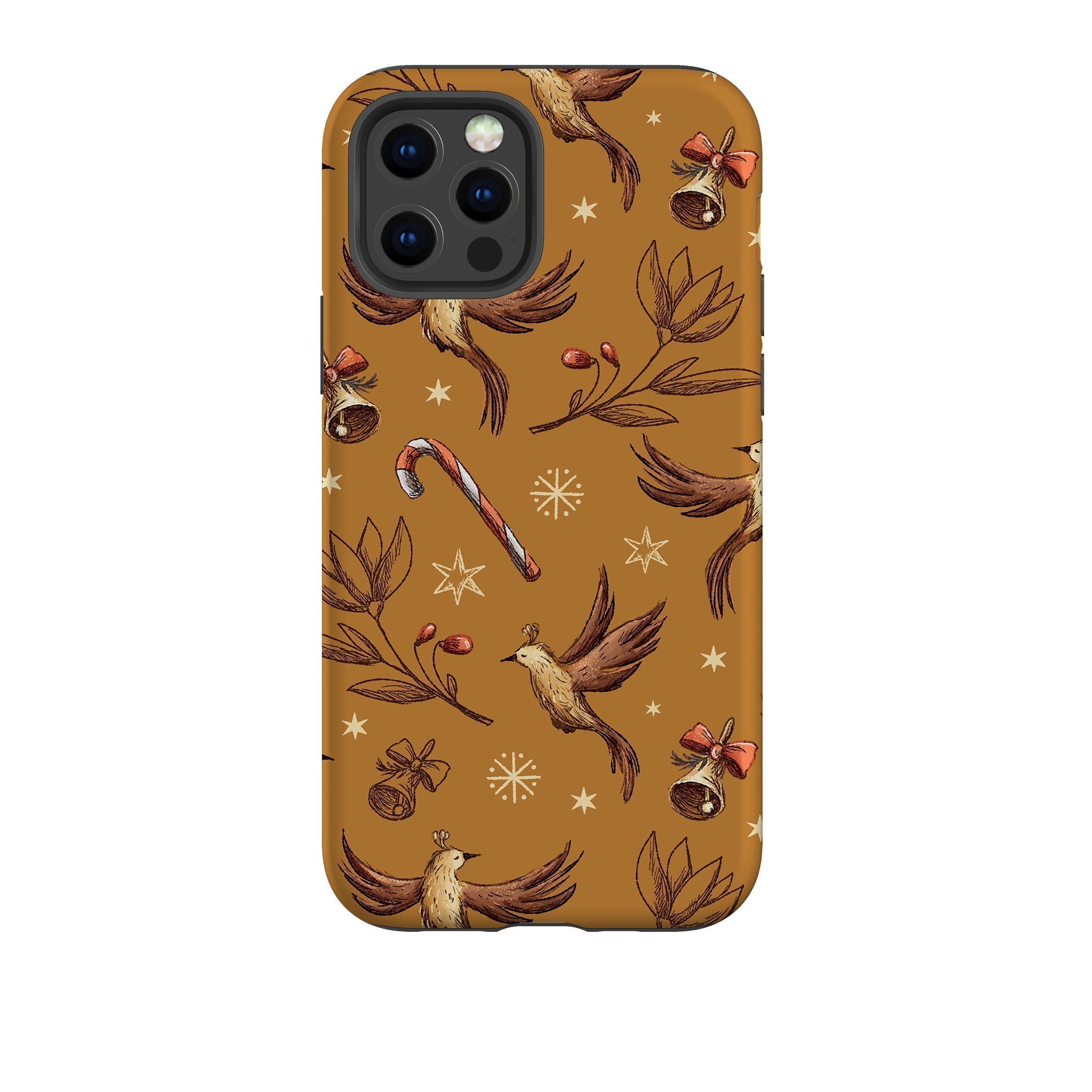 iPhone phone case-Xmas Candy-Product Details Raised bevel to protect screen from scratches. Impact resistant polycarbonate shell and shock absorbing inner TPU liner. Secure fit with design wrapping around side of the case and full access to ports. Compatible with Qi-standard wireless charging. Thickness 1/8 inch (3mm), weight 30g. Compatibility See drop down menu for options, please select the right case as we print to order.-Stringberry