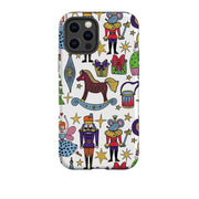 iPhone phone case-Xmas Kitsch III-Product Details Raised bevel to protect screen from scratches. Impact resistant polycarbonate shell and shock absorbing inner TPU liner. Secure fit with design wrapping around side of the case and full access to ports. Compatible with Qi-standard wireless charging. Thickness 1/8 inch (3mm), weight 30g. Compatibility See drop down menu for options, please select the right case as we print to order.-Stringberry