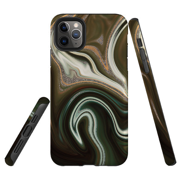 iPhone phone case-Abstract (case does not glitter)-Product Details Raised bevel to protect screen from scratches. Impact resistant polycarbonate shell and shock absorbing inner TPU liner. Secure fit with design wrapping around side of the case and full access to ports. Compatible with Qi-standard wireless charging. Thickness 1/8 inch (3mm), weight 30g. Compatibility See drop down menu for options, please select the right case as we print to order.-Stringberry