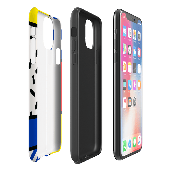 iPhone phone case-Aldo Rossi-Product Details Raised bevel to protect screen from scratches. Impact resistant polycarbonate shell and shock absorbing inner TPU liner. Secure fit with design wrapping around side of the case and full access to ports. Compatible with Qi-standard wireless charging. Thickness 1/8 inch (3mm), weight 30g. Compatibility See drop down menu for options, please select the right case as we print to order.-Stringberry