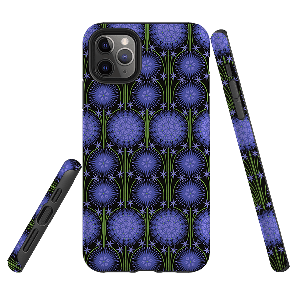 iPhone phone case-Allium By Cressida Bell-Product Details Raised bevel to protect screen from scratches. Impact resistant polycarbonate shell and shock absorbing inner TPU liner. Secure fit with design wrapping around side of the case and full access to ports. Compatible with Qi-standard wireless charging. Thickness 1/8 inch (3mm), weight 30g. Compatibility See drop down menu for options, please select the right case as we print to order.-Stringberry