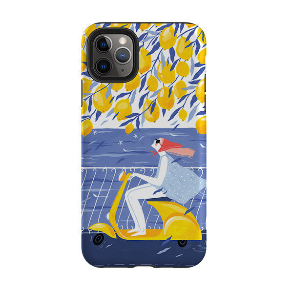 iPhone phone case-Amalfi Ride By Madalina Andronic-Product Details Raised bevel to protect screen from scratches. Impact resistant polycarbonate shell and shock absorbing inner TPU liner. Secure fit with design wrapping around side of the case and full access to ports. Compatible with Qi-standard wireless charging. Thickness 1/8 inch (3mm), weight 30g. Compatibility See drop down menu for options, please select the right case as we print to order.-Stringberry