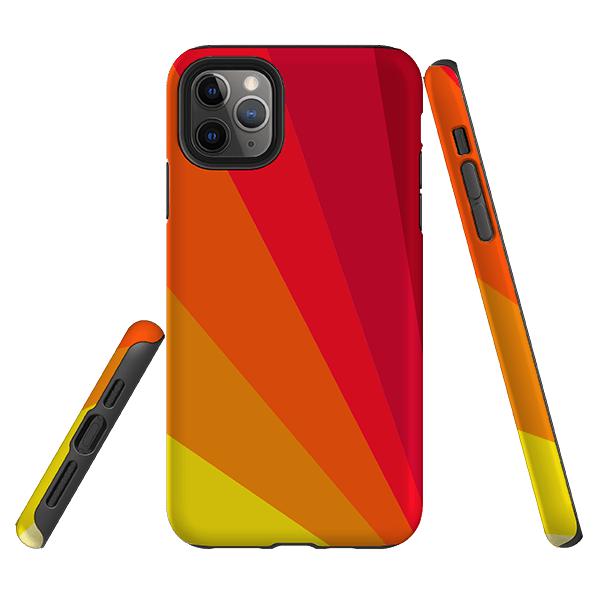 iPhone phone case-Amber Fan By Kitty Joseph-Product Details Raised bevel to protect screen from scratches. Impact resistant polycarbonate shell and shock absorbing inner TPU liner. Secure fit with design wrapping around side of the case and full access to ports. Compatible with Qi-standard wireless charging. Thickness 1/8 inch (3mm), weight 30g. Compatibility See drop down menu for options, please select the right case as we print to order.-Stringberry