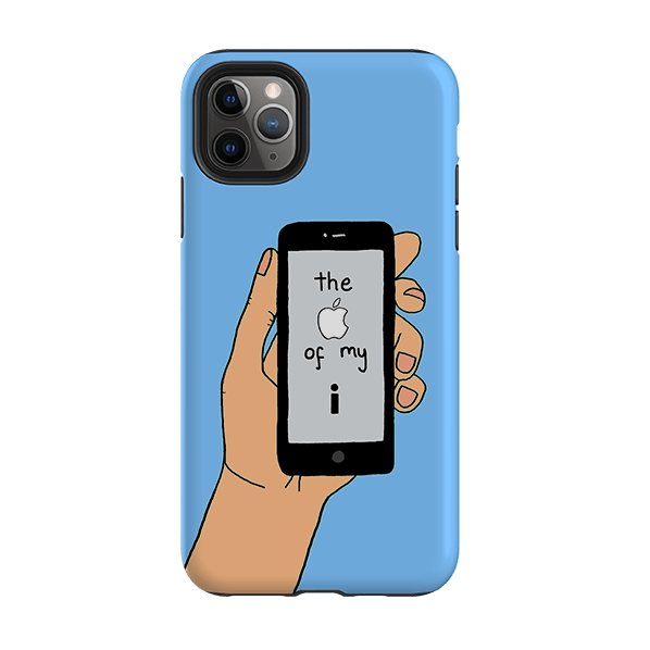 iPhone phone case-Appleofmyi By Angelica Hicks-Product Details Raised bevel to protect screen from scratches. Impact resistant polycarbonate shell and shock absorbing inner TPU liner. Secure fit with design wrapping around side of the case and full access to ports. Compatible with Qi-standard wireless charging. Thickness 1/8 inch (3mm), weight 30g. Compatibility See drop down menu for options, please select the right case as we print to order.-Stringberry