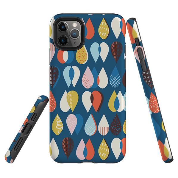 iPhone phone case-April Splash By Ali Brookes-Product Details Raised bevel to protect screen from scratches. Impact resistant polycarbonate shell and shock absorbing inner TPU liner. Secure fit with design wrapping around side of the case and full access to ports. Compatible with Qi-standard wireless charging. Thickness 1/8 inch (3mm), weight 30g. Compatibility See drop down menu for options, please select the right case as we print to order.-Stringberry