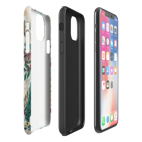 iPhone phone case-Ballerina-Product Details Raised bevel to protect screen from scratches. Impact resistant polycarbonate shell and shock absorbing inner TPU liner. Secure fit with design wrapping around side of the case and full access to ports. Compatible with Qi-standard wireless charging. Thickness 1/8 inch (3mm), weight 30g. Compatibility See drop down menu for options, please select the right case as we print to order.-Stringberry
