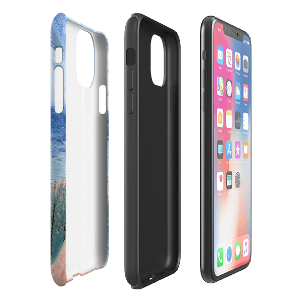 iPhone phone case-Beach Path By Mary Stubberfield-Product Details Raised bevel to protect screen from scratches. Impact resistant polycarbonate shell and shock absorbing inner TPU liner. Secure fit with design wrapping around side of the case and full access to ports. Compatible with Qi-standard wireless charging. Thickness 1/8 inch (3mm), weight 30g. Compatibility See drop down menu for options, please select the right case as we print to order.-Stringberry