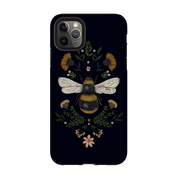 iPhone phone case-Bee By Jade Mosinski-Product Details Raised bevel to protect screen from scratches. Impact resistant polycarbonate shell and shock absorbing inner TPU liner. Secure fit with design wrapping around side of the case and full access to ports. Compatible with Qi-standard wireless charging. Thickness 1/8 inch (3mm), weight 30g. Compatibility See drop down menu for options, please select the right case as we print to order.-Stringberry