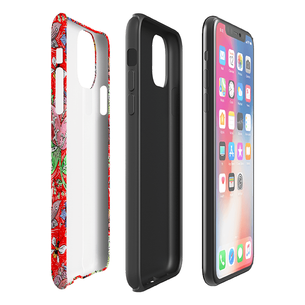 iPhone phone case-Beetham-Product Details Raised bevel to protect screen from scratches. Impact resistant polycarbonate shell and shock absorbing inner TPU liner. Secure fit with design wrapping around side of the case and full access to ports. Compatible with Qi-standard wireless charging. Thickness 1/8 inch (3mm), weight 30g. Compatibility See drop down menu for options, please select the right case as we print to order.-Stringberry