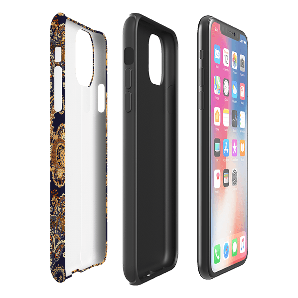 iPhone phone case-Bibury-Product Details Raised bevel to protect screen from scratches. Impact resistant polycarbonate shell and shock absorbing inner TPU liner. Secure fit with design wrapping around side of the case and full access to ports. Compatible with Qi-standard wireless charging. Thickness 1/8 inch (3mm), weight 30g. Compatibility See drop down menu for options, please select the right case as we print to order.-Stringberry