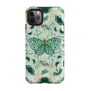 iPhone phone case-Big Moth 1 By Katherine Quinn-Product Details Raised bevel to protect screen from scratches. Impact resistant polycarbonate shell and shock absorbing inner TPU liner. Secure fit with design wrapping around side of the case and full access to ports. Compatible with Qi-standard wireless charging. Thickness 1/8 inch (3mm), weight 30g. Compatibility See drop down menu for options, please select the right case as we print to order.-Stringberry