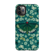 iPhone phone case-Big Moth 2 By Katherine Quinn-Product Details Raised bevel to protect screen from scratches. Impact resistant polycarbonate shell and shock absorbing inner TPU liner. Secure fit with design wrapping around side of the case and full access to ports. Compatible with Qi-standard wireless charging. Thickness 1/8 inch (3mm), weight 30g. Compatibility See drop down menu for options, please select the right case as we print to order.-Stringberry