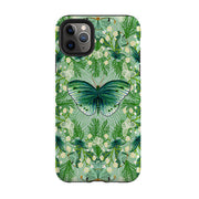 iPhone phone case-Big Moth 3 By Katherine Quinn-Product Details Raised bevel to protect screen from scratches. Impact resistant polycarbonate shell and shock absorbing inner TPU liner. Secure fit with design wrapping around side of the case and full access to ports. Compatible with Qi-standard wireless charging. Thickness 1/8 inch (3mm), weight 30g. Compatibility See drop down menu for options, please select the right case as we print to order.-Stringberry