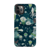 iPhone phone case-Bioluminescence By Katherine Quinn-Product Details Raised bevel to protect screen from scratches. Impact resistant polycarbonate shell and shock absorbing inner TPU liner. Secure fit with design wrapping around side of the case and full access to ports. Compatible with Qi-standard wireless charging. Thickness 1/8 inch (3mm), weight 30g. Compatibility See drop down menu for options, please select the right case as we print to order.-Stringberry