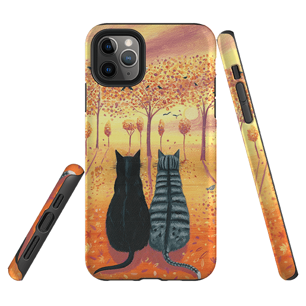 iPhone phone case-Bird Watching By Mary Stubberfield-Product Details Raised bevel to protect screen from scratches. Impact resistant polycarbonate shell and shock absorbing inner TPU liner. Secure fit with design wrapping around side of the case and full access to ports. Compatible with Qi-standard wireless charging. Thickness 1/8 inch (3mm), weight 30g. Compatibility See drop down menu for options, please select the right case as we print to order.-Stringberry