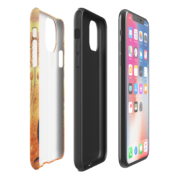 iPhone phone case-Bird Watching By Mary Stubberfield-Product Details Raised bevel to protect screen from scratches. Impact resistant polycarbonate shell and shock absorbing inner TPU liner. Secure fit with design wrapping around side of the case and full access to ports. Compatible with Qi-standard wireless charging. Thickness 1/8 inch (3mm), weight 30g. Compatibility See drop down menu for options, please select the right case as we print to order.-Stringberry