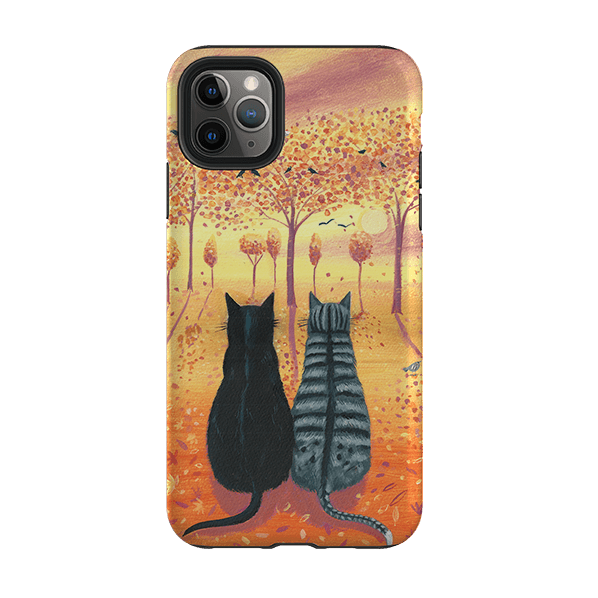iPhone phone case-Bird Watching By Mary Stubberfield-Product Details Raised bevel to protect screen from scratches. Impact resistant polycarbonate shell and shock absorbing inner TPU liner. Secure fit with design wrapping around side of the case and full access to ports. Compatible with Qi-standard wireless charging. Thickness 1/8 inch (3mm), weight 30g. Compatibility See drop down menu for options, please select the right case as we print to order.-Stringberry