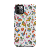 iPhone phone case-Birds Of A Feather By Suzy Taylor-Product Details Raised bevel to protect screen from scratches. Impact resistant polycarbonate shell and shock absorbing inner TPU liner. Secure fit with design wrapping around side of the case and full access to ports. Compatible with Qi-standard wireless charging. Thickness 1/8 inch (3mm), weight 30g. Compatibility See drop down menu for options, please select the right case as we print to order.-Stringberry