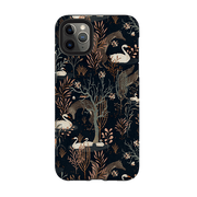 iPhone phone case-Black Forest By Katherine Quinn-Product Details Raised bevel to protect screen from scratches. Impact resistant polycarbonate shell and shock absorbing inner TPU liner. Secure fit with design wrapping around side of the case and full access to ports. Compatible with Qi-standard wireless charging. Thickness 1/8 inch (3mm), weight 30g. Compatibility See drop down menu for options, please select the right case as we print to order.-Stringberry
