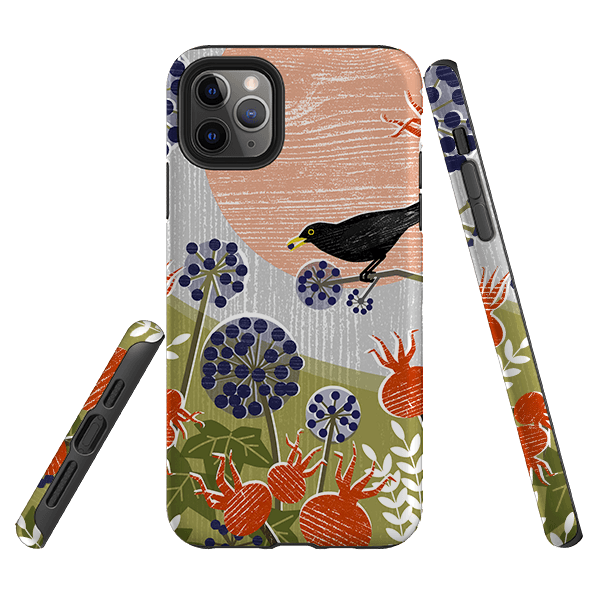iPhone phone case-Blackbird And Ivy By Liane Payne-Product Details Raised bevel to protect screen from scratches. Impact resistant polycarbonate shell and shock absorbing inner TPU liner. Secure fit with design wrapping around side of the case and full access to ports. Compatible with Qi-standard wireless charging. Thickness 1/8 inch (3mm), weight 30g. Compatibility See drop down menu for options, please select the right case as we print to order.-Stringberry