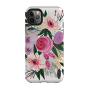 iPhone phone case-Bloom By Meghann Rader-Product Details Raised bevel to protect screen from scratches. Impact resistant polycarbonate shell and shock absorbing inner TPU liner. Secure fit with design wrapping around side of the case and full access to ports. Compatible with Qi-standard wireless charging. Thickness 1/8 inch (3mm), weight 30g. Compatibility See drop down menu for options, please select the right case as we print to order.-Stringberry