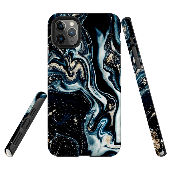 iPhone phone case-Blue Royalty-Product Details Raised bevel to protect screen from scratches. Impact resistant polycarbonate shell and shock absorbing inner TPU liner. Secure fit with design wrapping around side of the case and full access to ports. Compatible with Qi-standard wireless charging. Thickness 1/8 inch (3mm), weight 30g. Compatibility See drop down menu for options, please select the right case as we print to order.-Stringberry