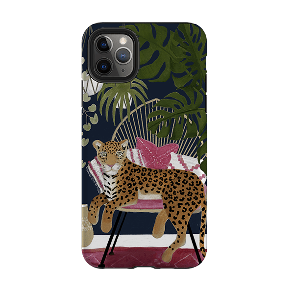 iPhone phone case-Boho Leopard By Bex Parkin-Product Details Raised bevel to protect screen from scratches. Impact resistant polycarbonate shell and shock absorbing inner TPU liner. Secure fit with design wrapping around side of the case and full access to ports. Compatible with Qi-standard wireless charging. Thickness 1/8 inch (3mm), weight 30g. Compatibility See drop down menu for options, please select the right case as we print to order.-Stringberry